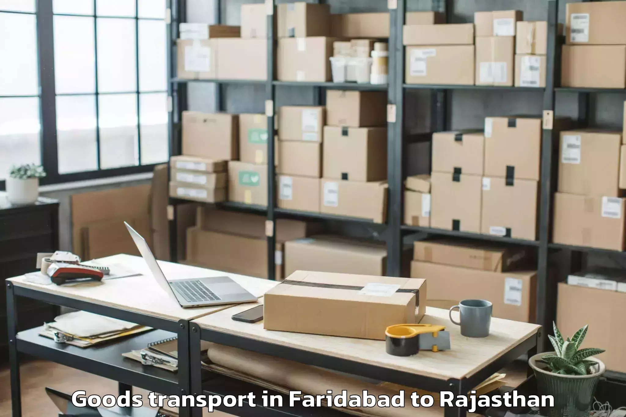 Easy Faridabad to Danta Ramgarh Goods Transport Booking